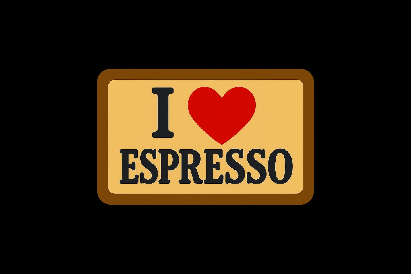 I love espresso — 50 stickers