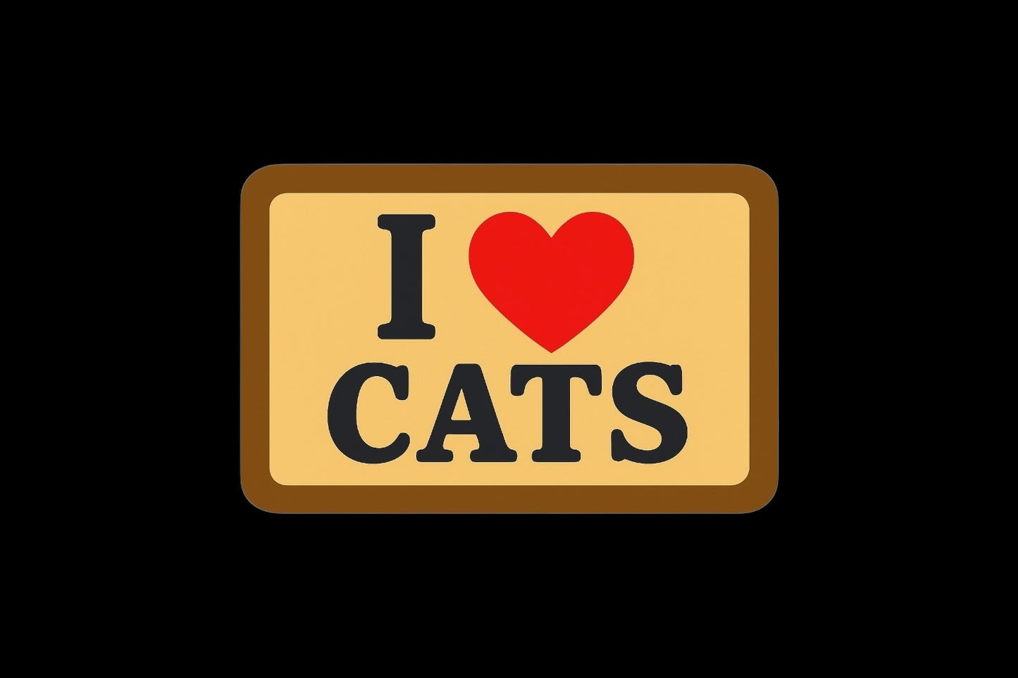I Love Cats — 50 stickers