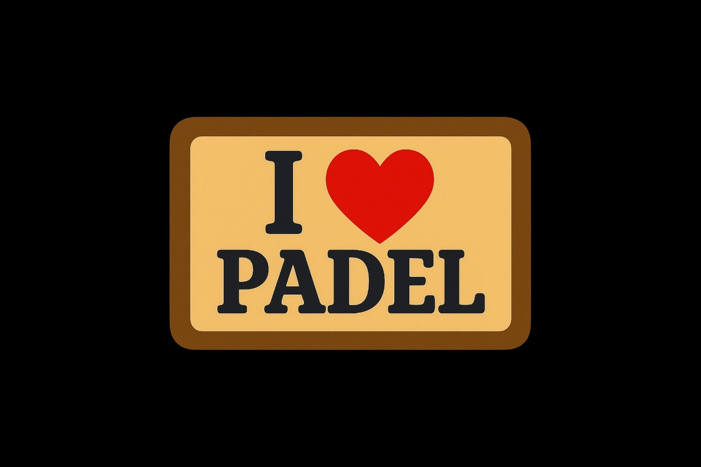 I love padel — 50 stickers