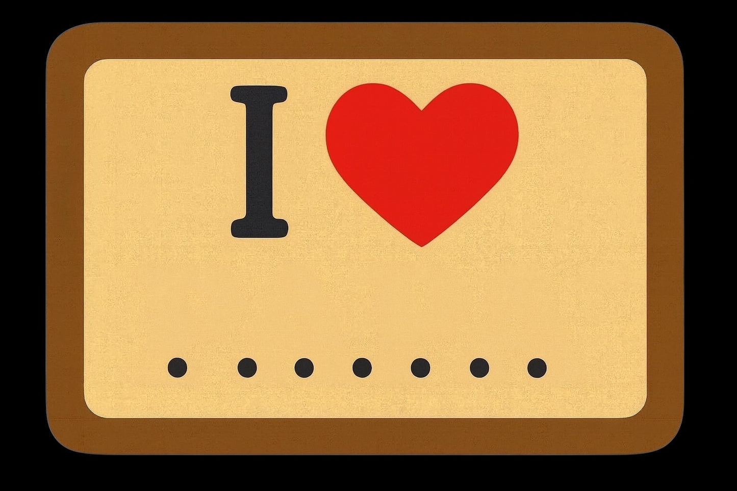 Make your own I ❤️ …….Sign 250 stickers