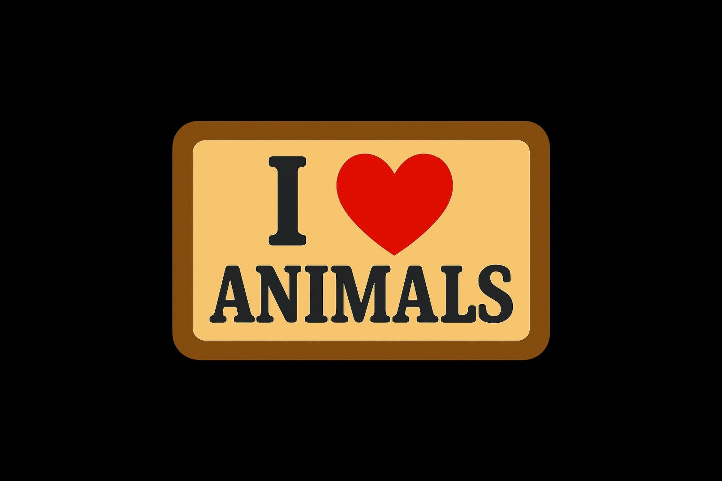 I love animals — 50 stickers