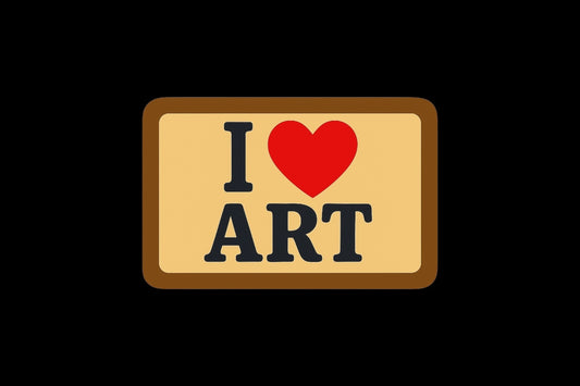 I love art — 50 stickers